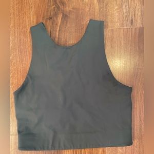 Size small olive green Girlfriend Collective longline compression sports bra